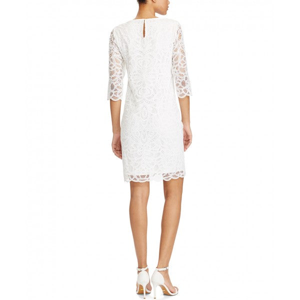 Vestido blanco ralph sale lauren