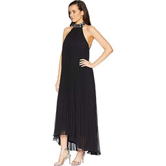 LAUNDRY By Shelli Segal Vestido de gala con collar de piedras. Talla 8