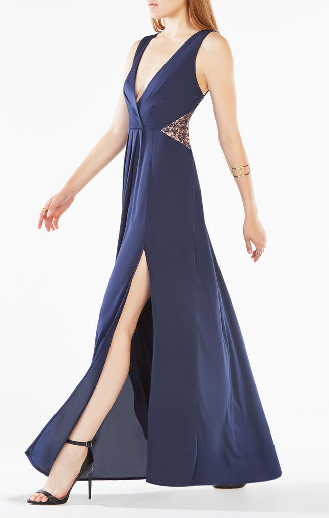 BCBG Vestido Jersey satinado con cintur n gown My Dress Obsession