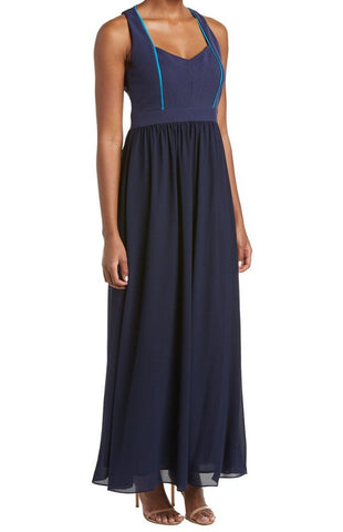 BADGLEY MISCHKA vestido de fiesta de chiffon. Talla 6