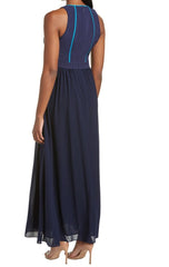BADGLEY MISCHKA vestido de fiesta de chiffon. Talla 6