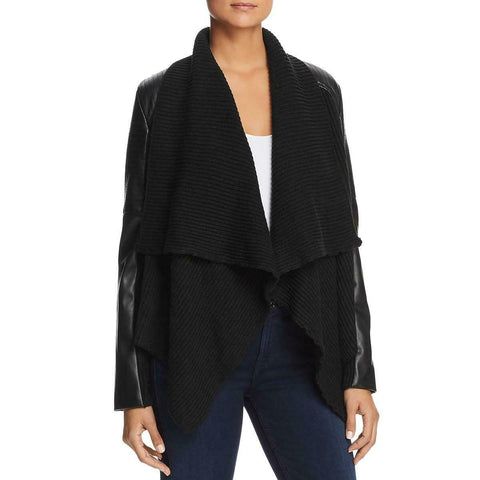 BAGATELLE chamarra con piel y tejido de punto. Talla M