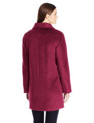 Ellen Tracy abrigo lana y angora con botones. Talla 24W