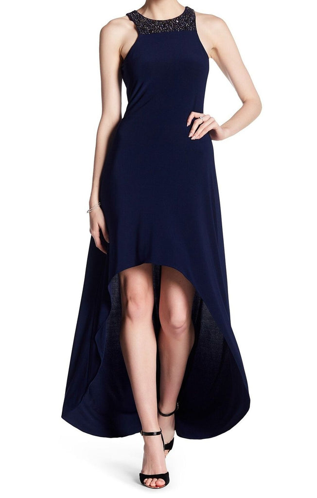 Laundry By Shelli Segal Vestido de noche stretch asimétrico. Talla 2