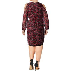 RALPH LAUREN vestido de chiffon con estampado floral. Talla 8 y 14