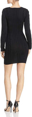 OLIVACEOUS Vestido tejido stretch con escote en V. Talla XS