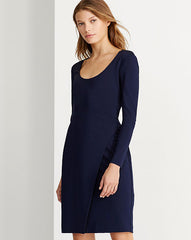 Ralph Lauren Vestido stretch manga larga.  Talla 16