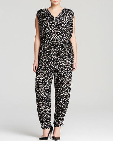 ANNA SCHOLZ jumpsuit palazzo estampado. Talla 24W