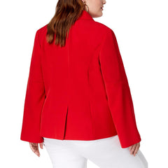 INC International Concepts saco blazer rojo con manga abierta. TALLA 1X