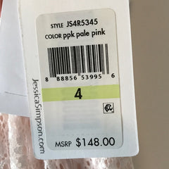 JESSICA SIMPSON Vestido de encaje palo de rosa. Talla 4